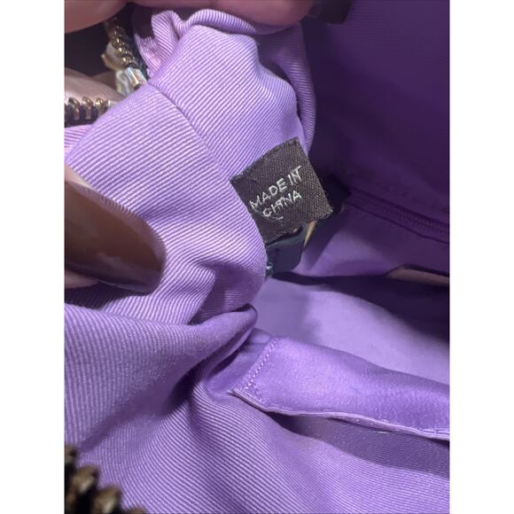 Coach Madison Op Art F0826-12943 Black Lavender Satchel Purse Handbag Authentic - Picture 7 of 16